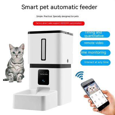 Intelligent Pet Feeding Automatic Timing Quantitative 8Lwifi Cat Feeder Cj dropshipping
