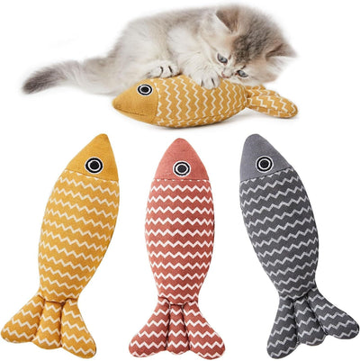 3 Pcs Catnip Toys Fish Cat Toys Self Play Cat Toys For Indoor Cats And Kitten Catnip Cat Toy Interactive Kitten Exercise Kicker Toys For Indoor Cats Cj dropshipping