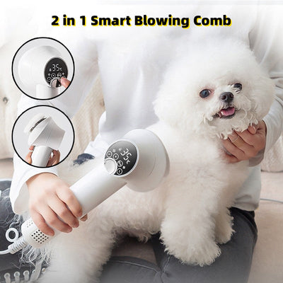 Smart Pet Hair Dryer Dog Golden Retriever Cat Grooming Hairdressing Blow & Comb Silent No Harm Pet Cleaning Supplies Pet Products Cj dropshipping